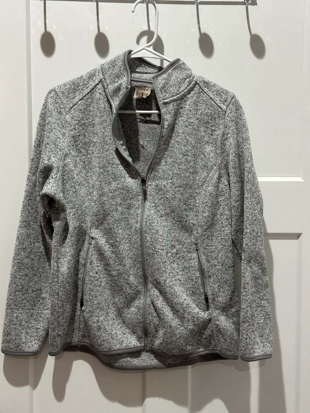 Como Vintage Full Zip Sweater Fleece Jacket Women’s Small